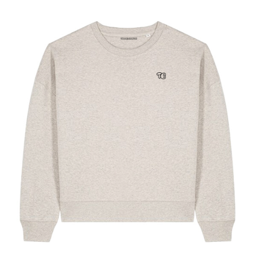 ‘TB' Cropped Sweater