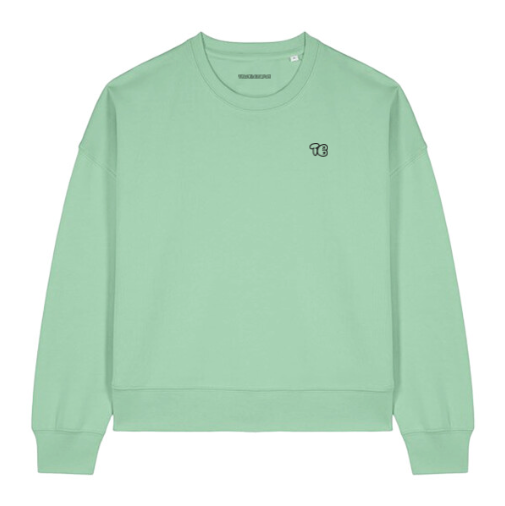 ‘TB' Cropped Sweater
