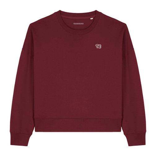 ‘TB' Cropped Sweater
