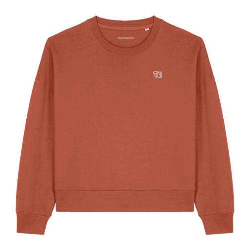 ‘TB' Cropped Sweater